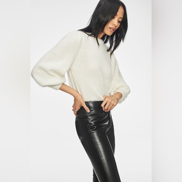 NWT $399 Anine Bing Rosalind Angora & Wool Sweater in White - Picture 5 of 8